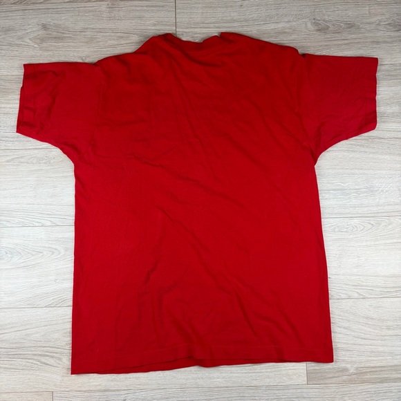 Vintage Fruit Of The Loom Single Stitch Detroit Red Wings Red T-Shirt Size XL - Picture 6 of 6